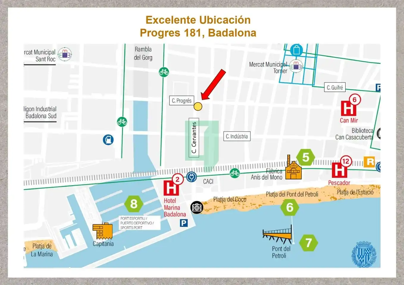 Vista exterior de Piso en venta en Badalona con Aire acondicionado y Terraza