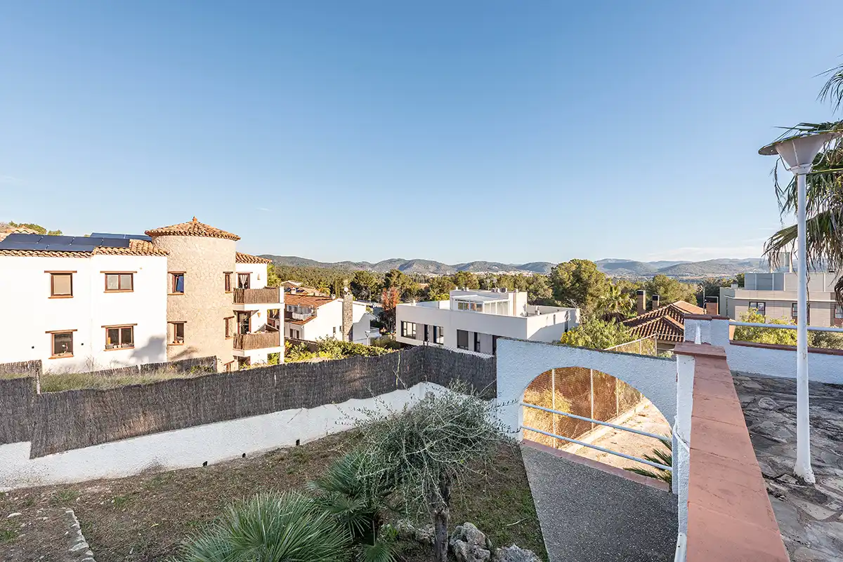 Exterior view of Houses for sale in Sant Pere de Ribes  with Heating, Terrace and Swimming Pool