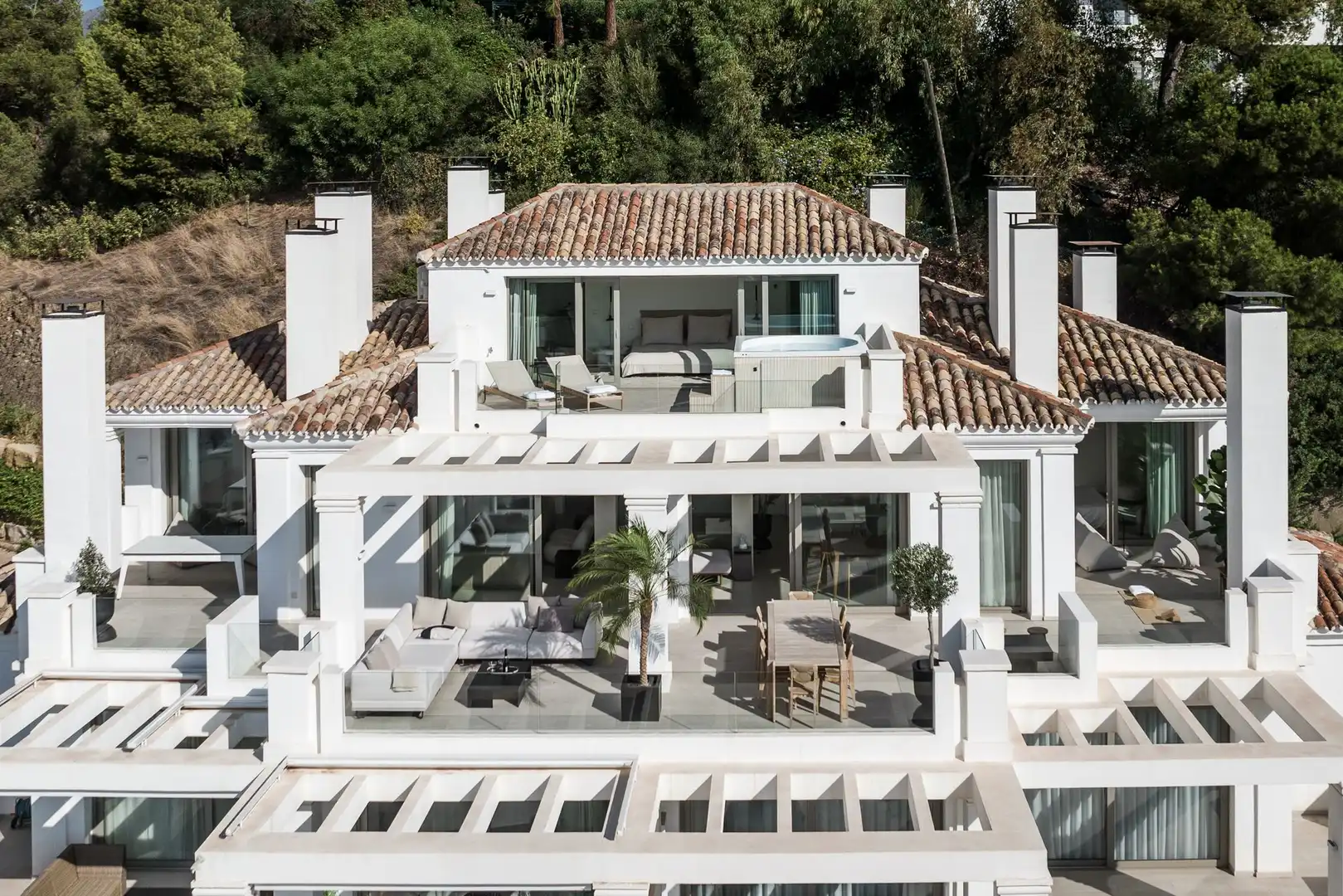 Terrasse von Dachboden zum Verkauf in Marbella mit Terrasse und Balkon