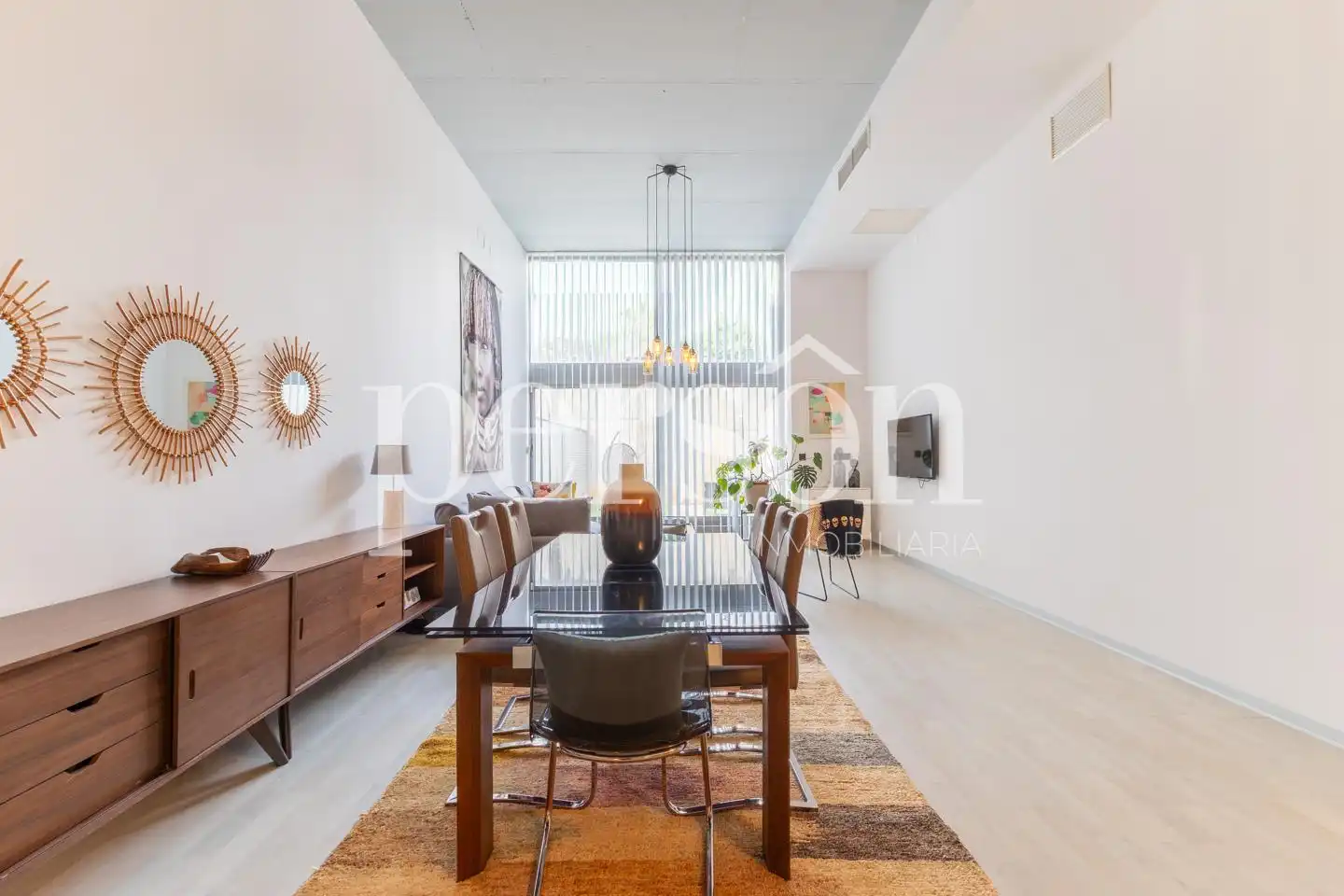 Sala d'estar de Planta baixa en venda en Valencia amb Aire condicionat, Terrassa i Moblat