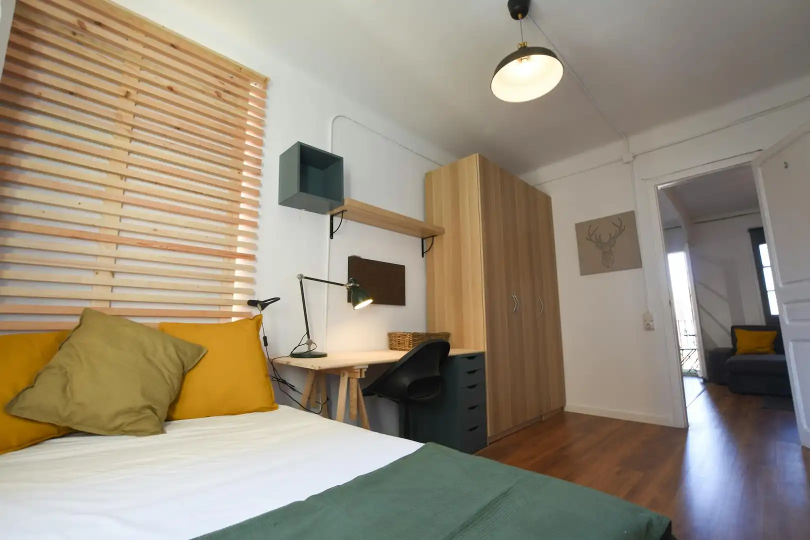Bedroom of Flat for share in Barcelona  with Heating, Furnished and Washing machine