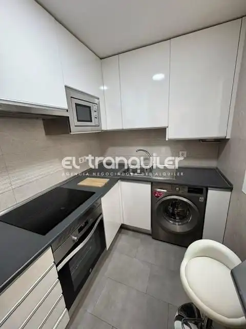 Kitchen of Flat for rent in Madrid  with Terrace and Furnished