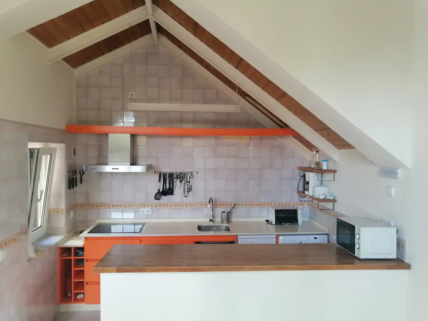 Küche von Loft zur Miete in Sevilla mit Klimaanlage, Heizung und Terrasse