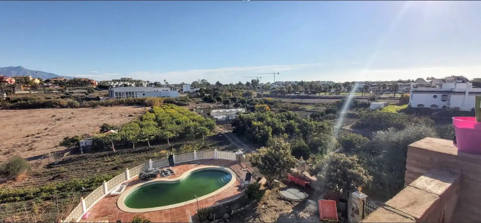 Piscina de Finca rústica en venda en Estepona amb Aire condicionat, Jardí privat i Terrassa