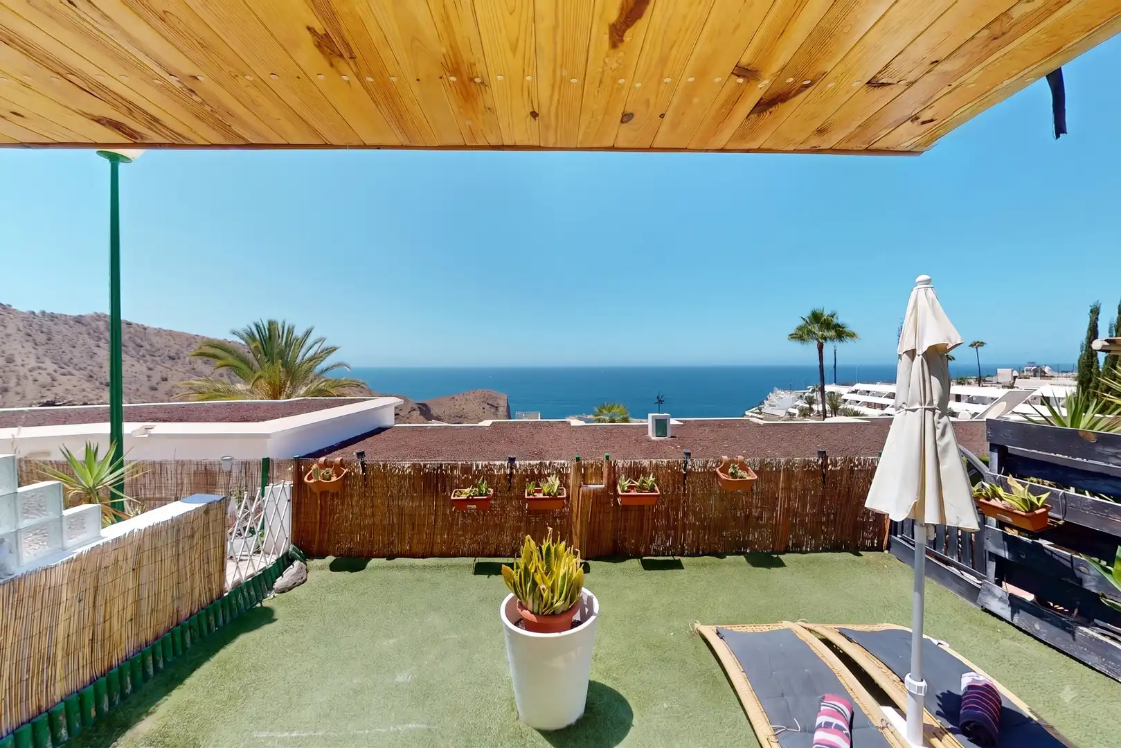Terrace of Flat for sale in Mogán  with Air Conditioner, Heating and Terrace