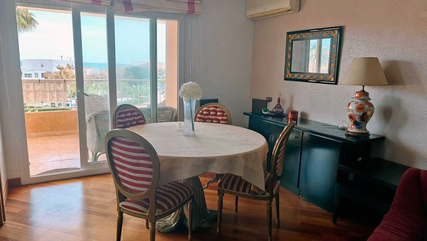 Comedor de Apartamento en venta en Xeraco con Aire acondicionado, Calefacción y Jardín privado