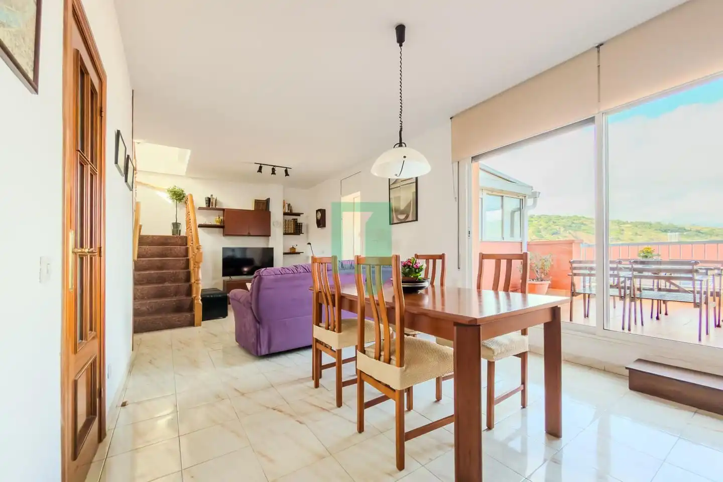 Wohnzimmer von Maisonette zum Verkauf in Badalona mit Heizung und Terrasse