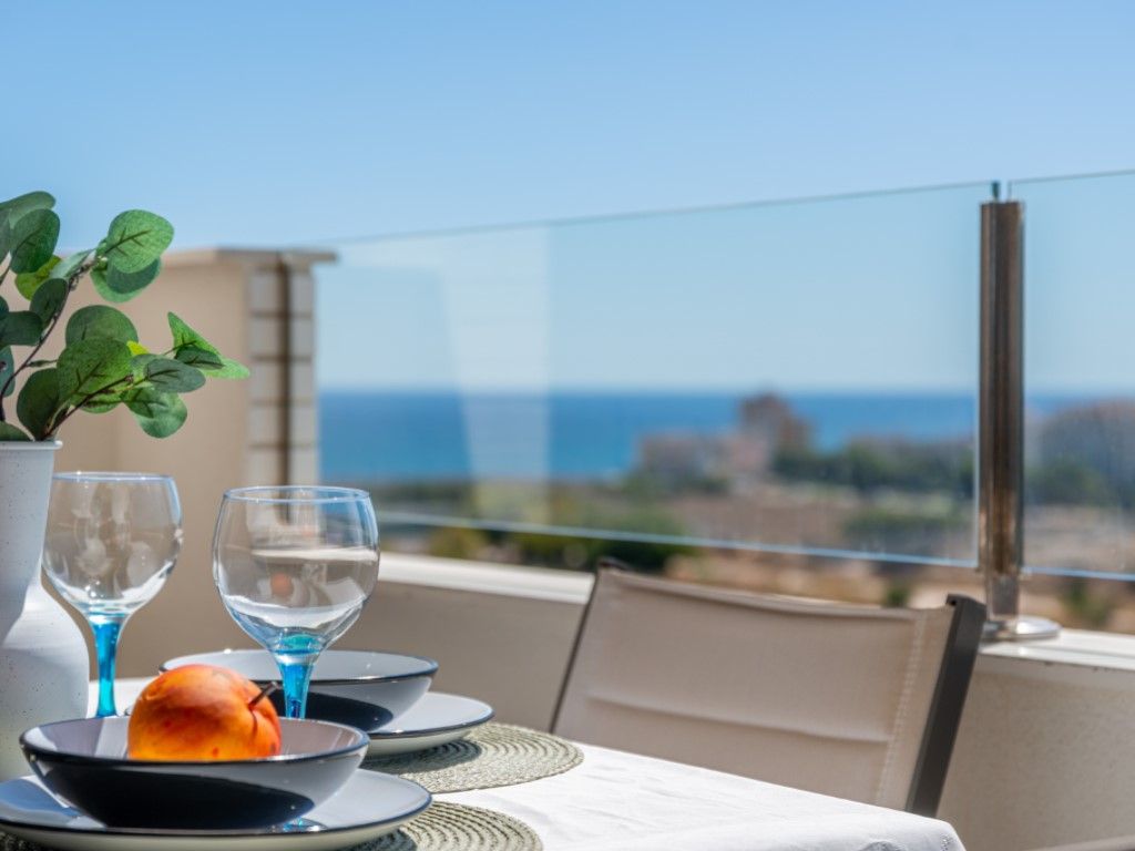 Terrasse von Wohnungen zum verkauf in El Campello mit Klimaanlage