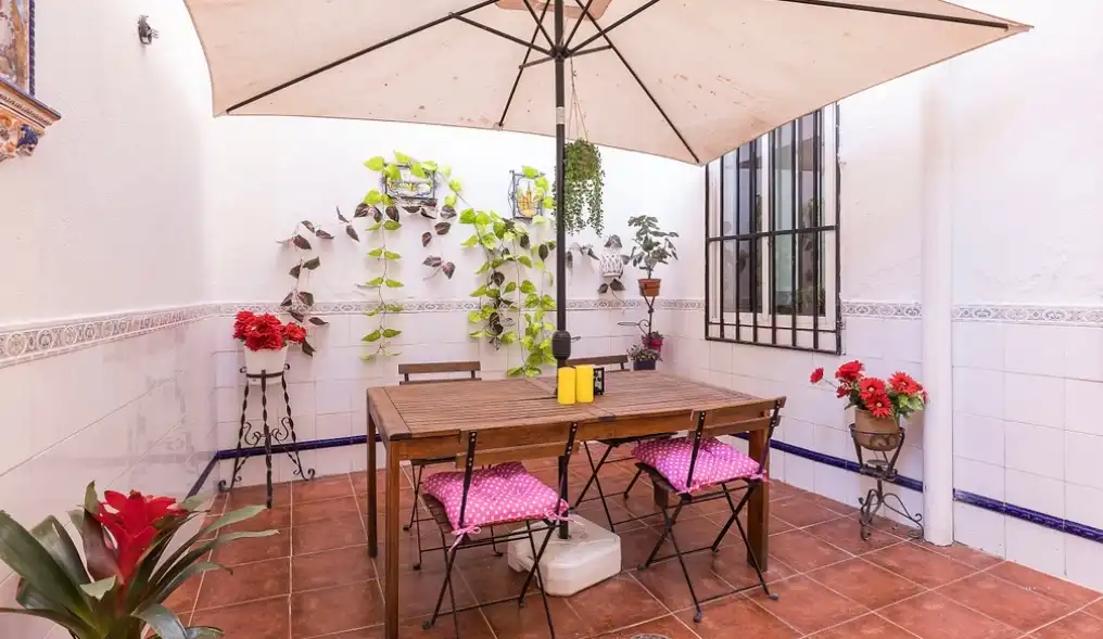 Terrasse von Wohnung zur Miete in Madrid mit Klimaanlage, Heizung und Privatgarten