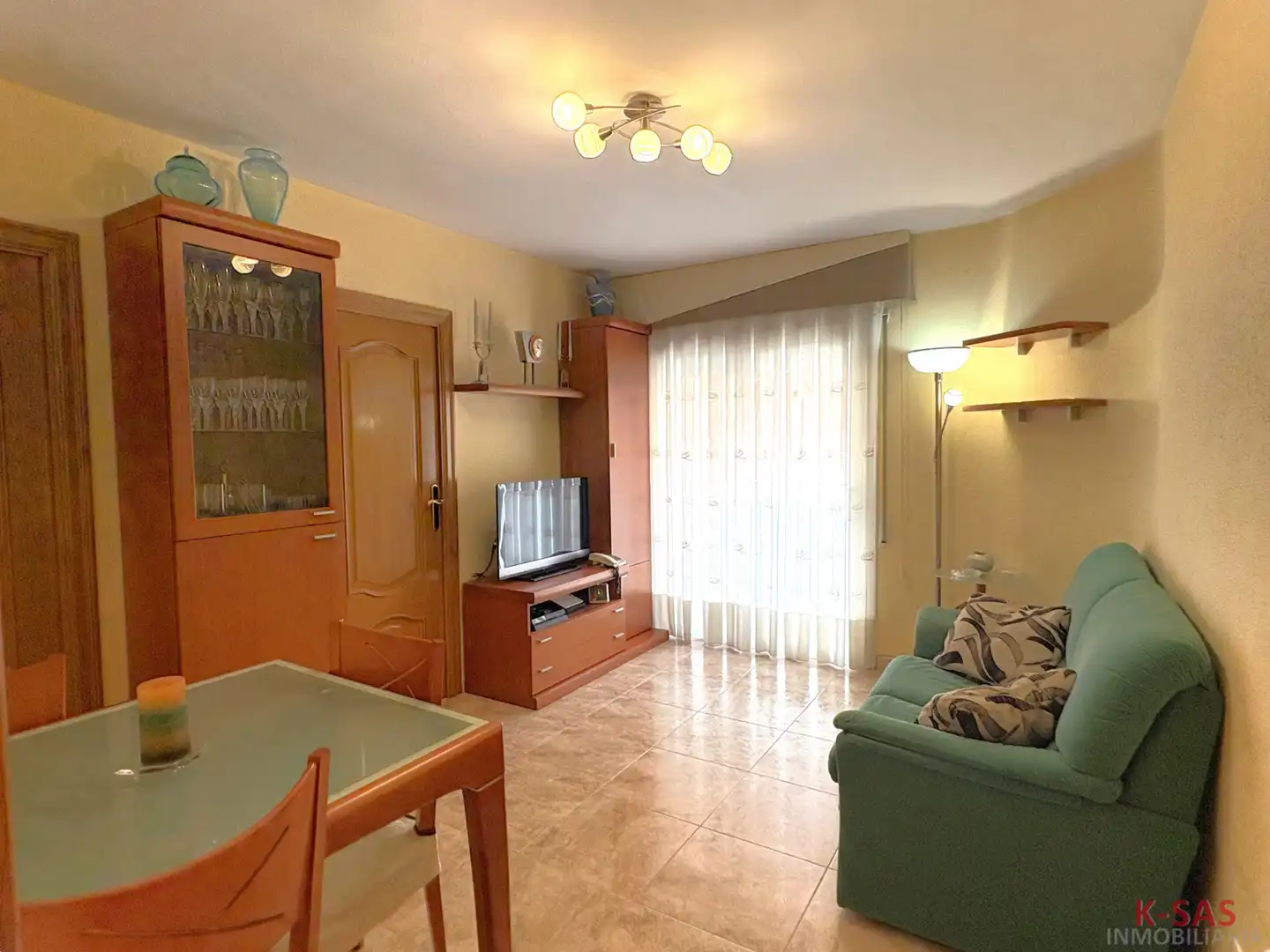 Living room of Flat for sale in Esplugues de Llobregat  with Heating, Furnished and Oven