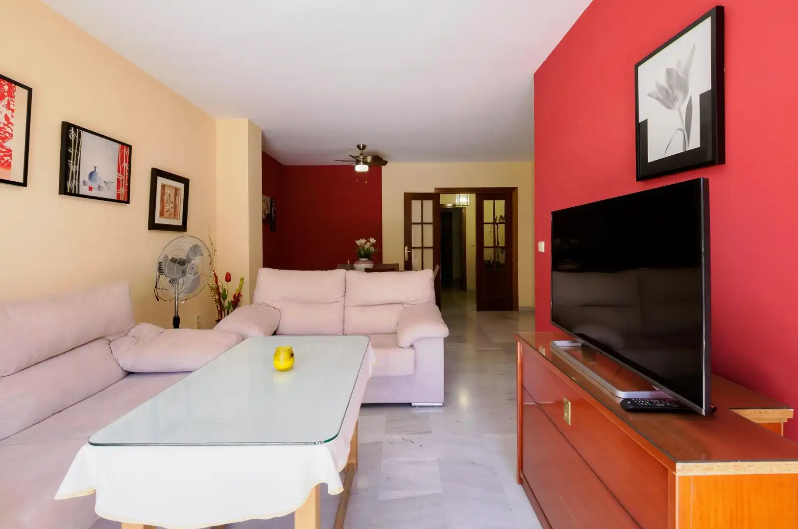 Sala de estar de Piso en venta en Málaga con Jardín privado, Terraza y Trastero