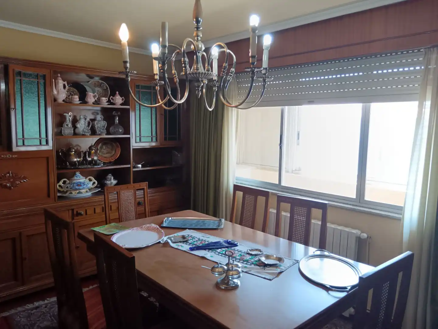Dining room of Flat for sale in A Coruña Capital   with Heating, Terrace and Storage room
