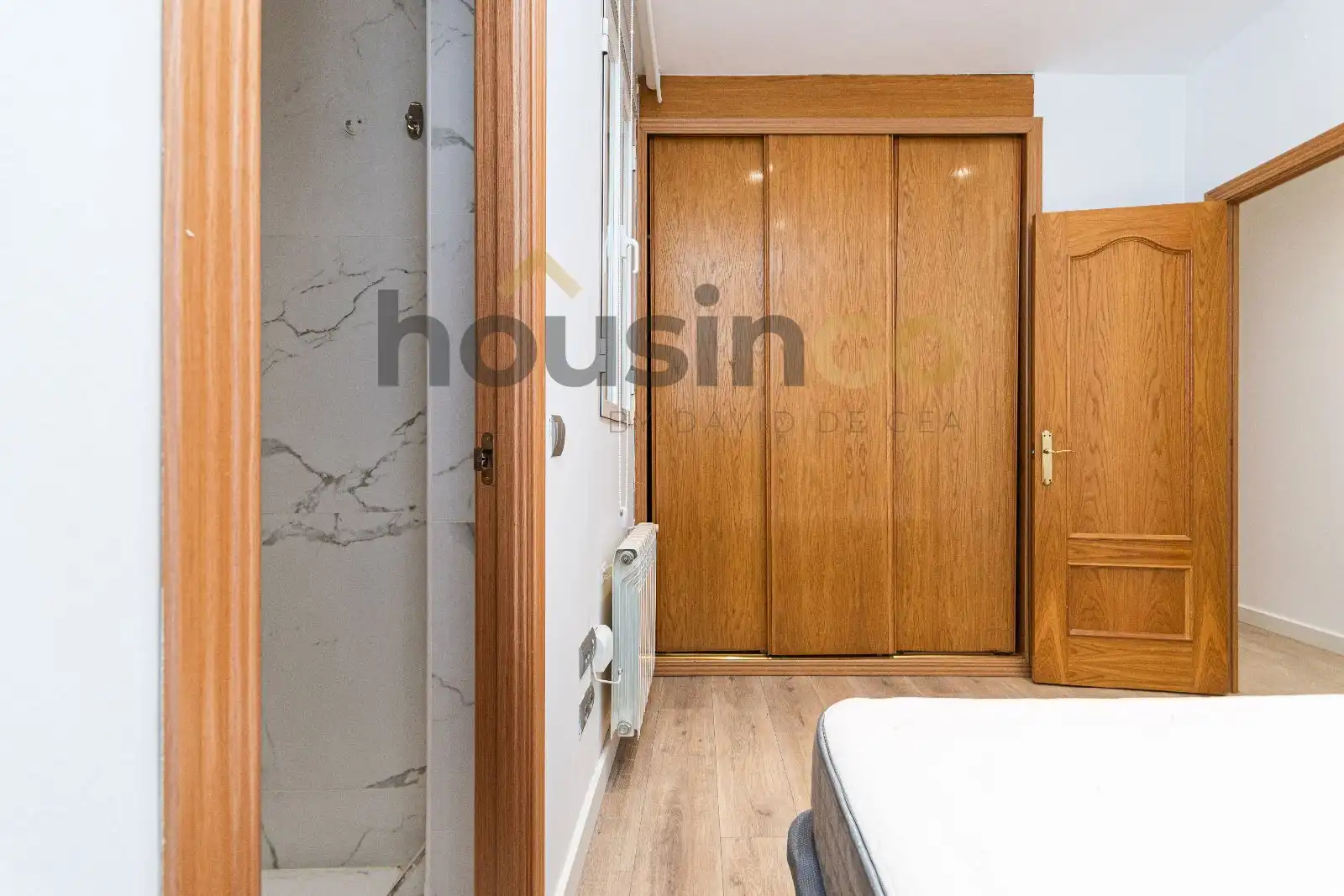Schlafzimmer von Wohnung zur Miete in Madrid mit Klimaanlage, Heizung und Möbliert