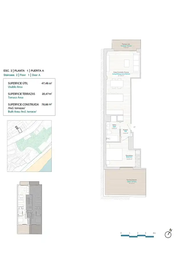 Appartement compact avec terrasse à vendre à Centro Urbano, imagen 17