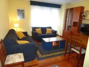 Living room of Flat for rent in Gijón   with Heating, Parquet flooring and Terrace