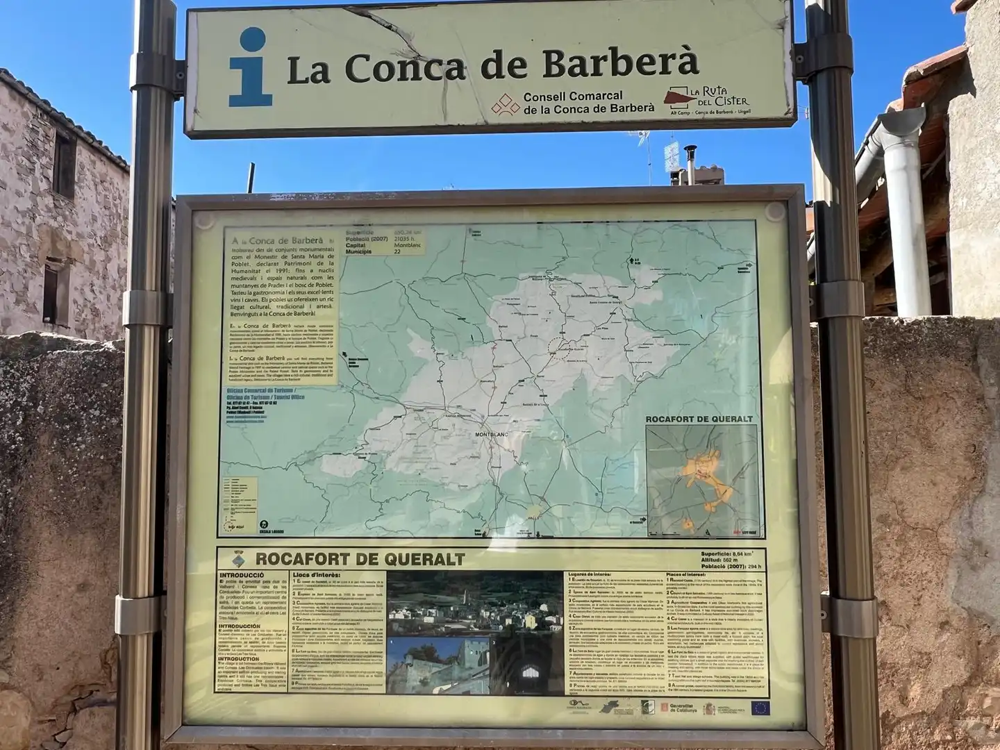 Vista exterior de Casa adosada en venta en Rocafort de Queralt con Trastero, Balcón y Internet