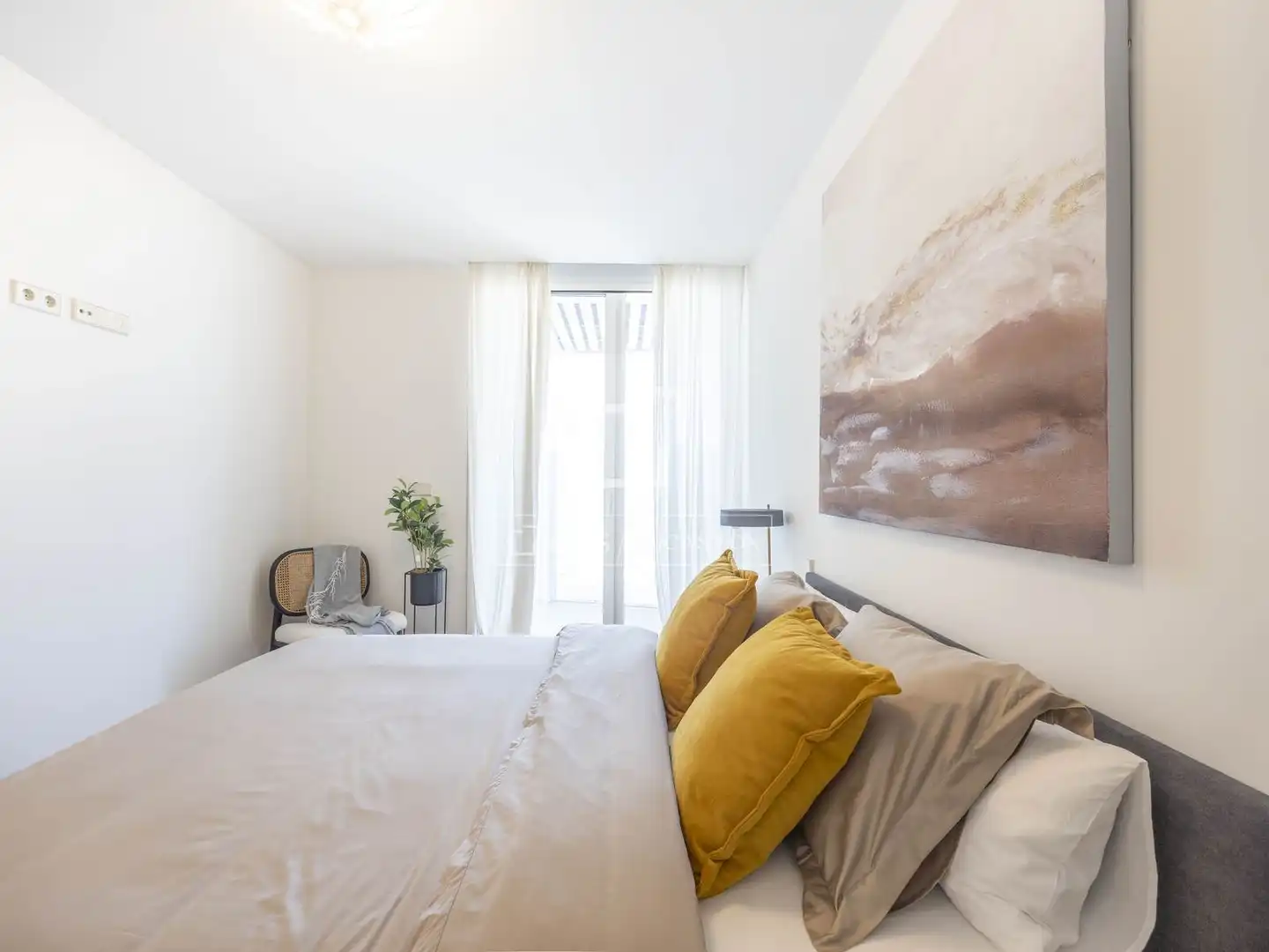 Schlafzimmer von Dachboden zum Verkauf in Valencia mit Klimaanlage, Heizung und Terrasse