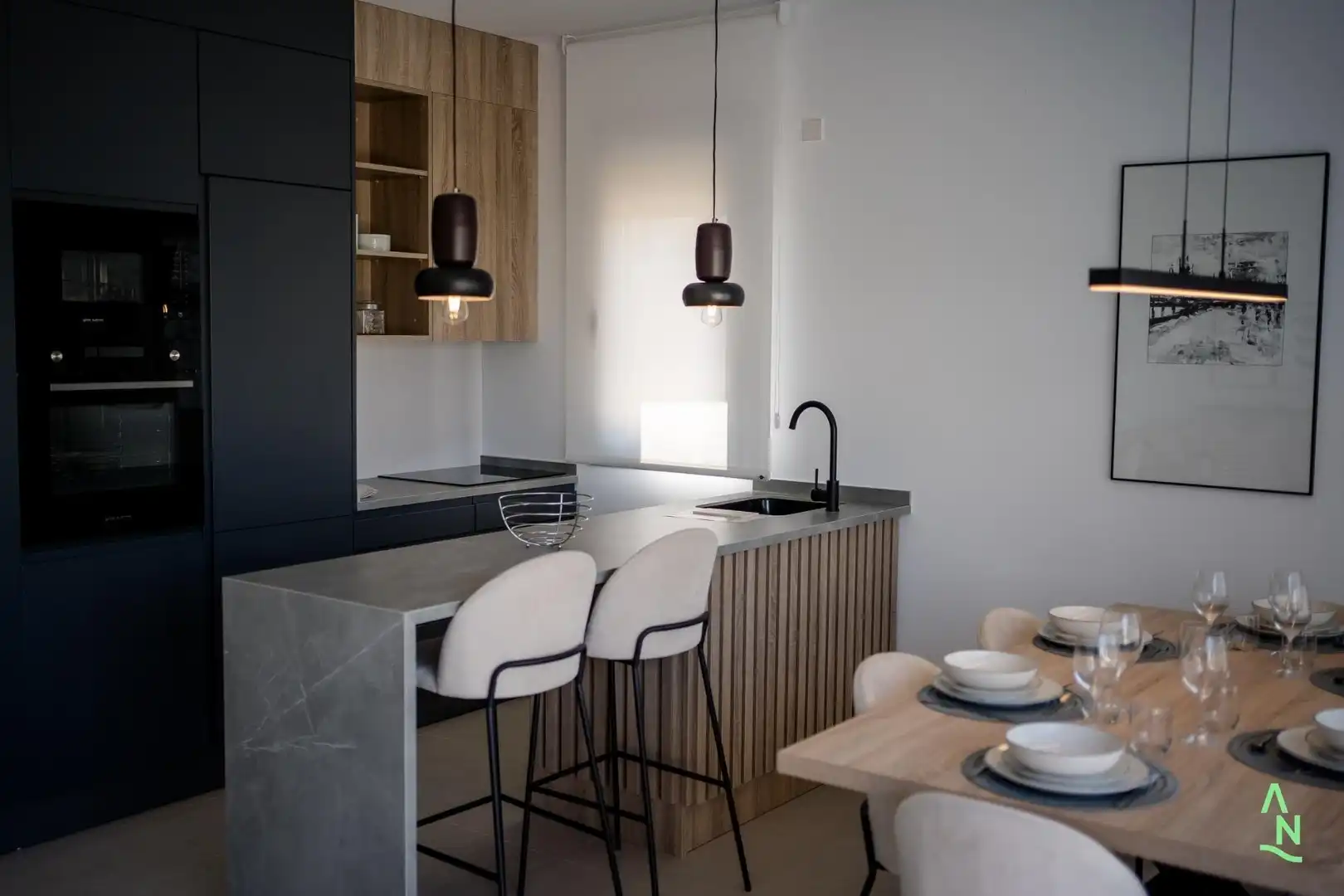 Cocina de Ático en venta en Alhama de Murcia con Aire acondicionado, Terraza y Piscina
