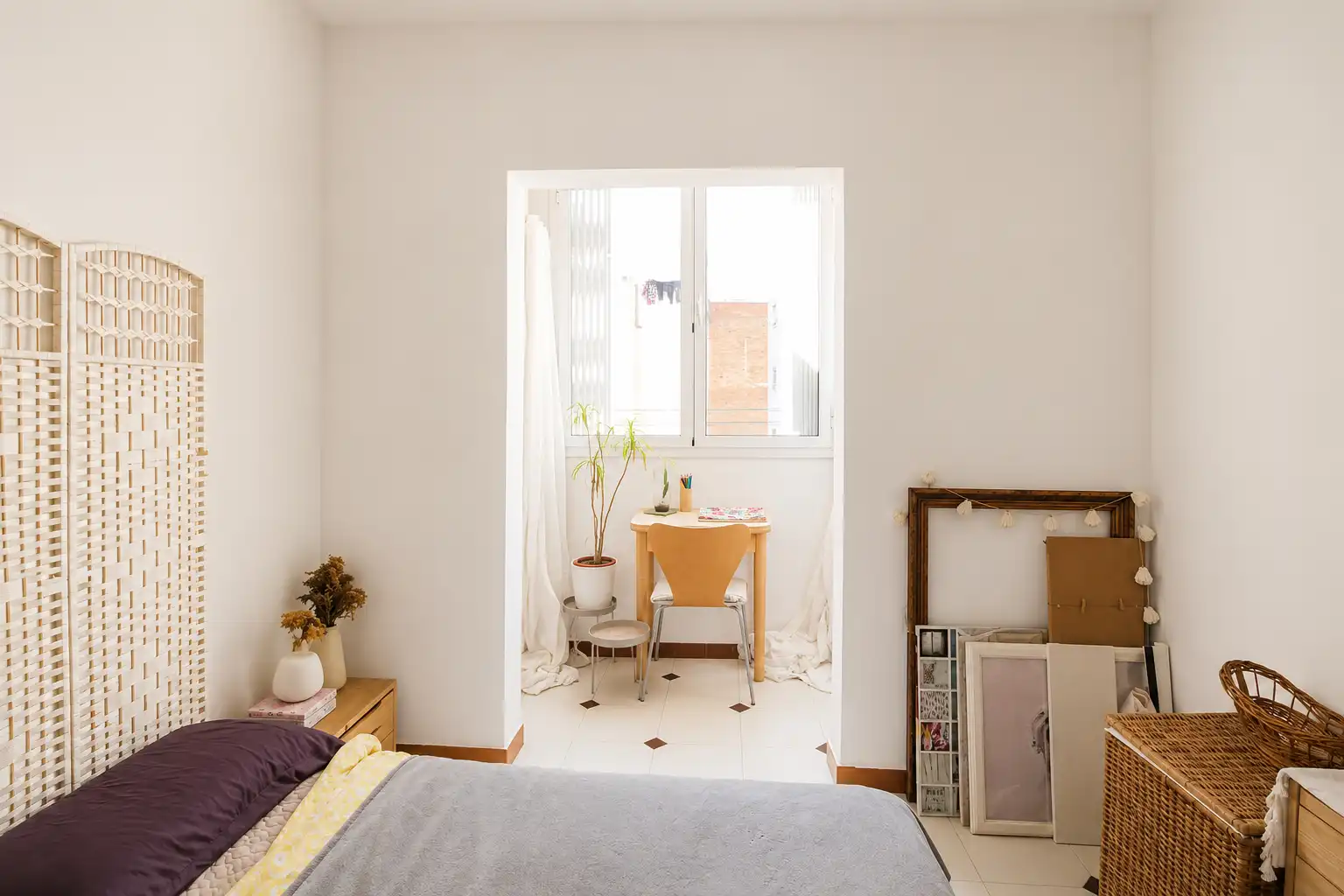 Schlafzimmer von Wohnung zum Verkauf in L'Hospitalet de Llobregat mit Balkon