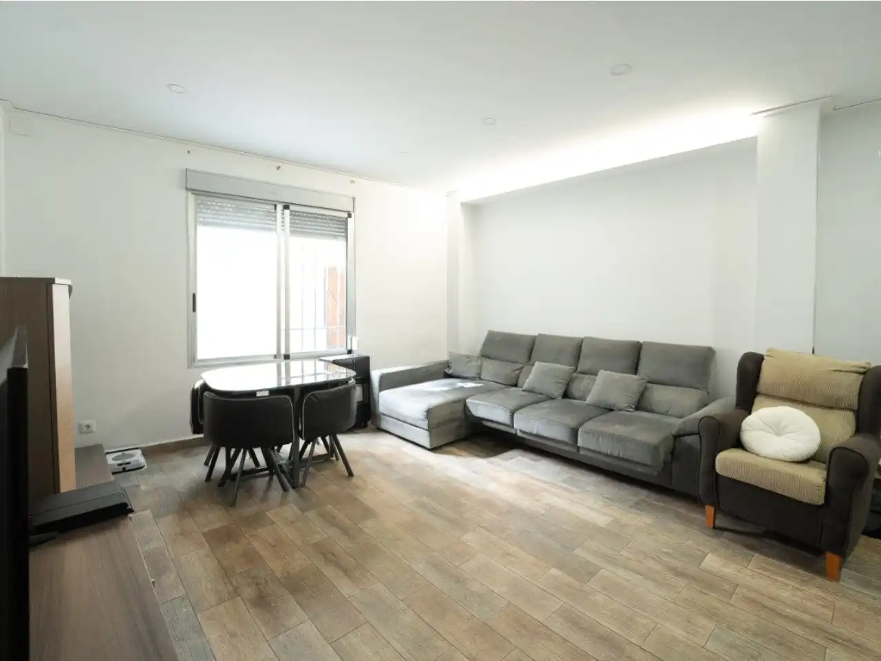 Sala de estar de Piso en venta en Carlet con Jardín privado, Terraza y Amueblado