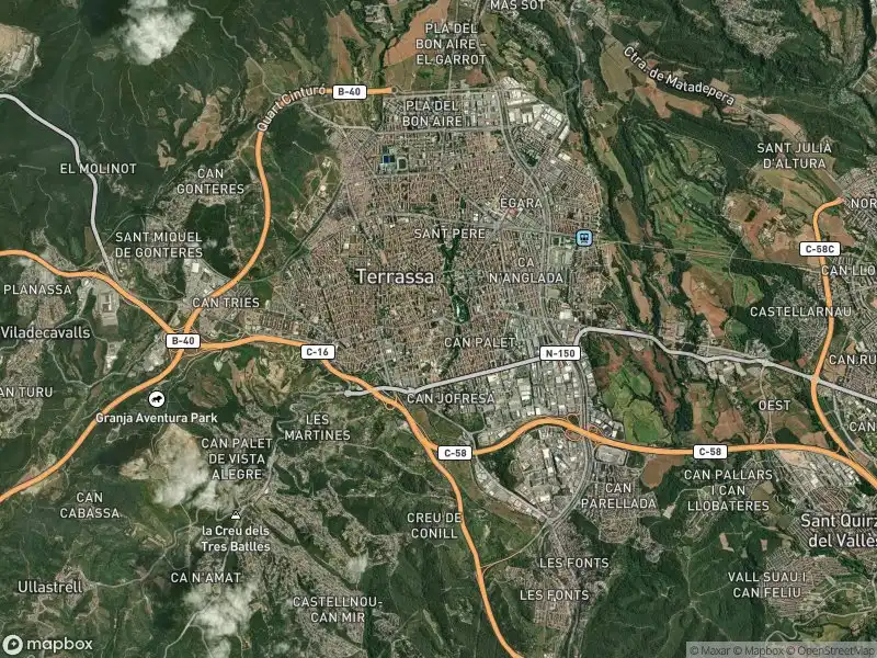 Vista exterior de Piso en venta en Terrassa