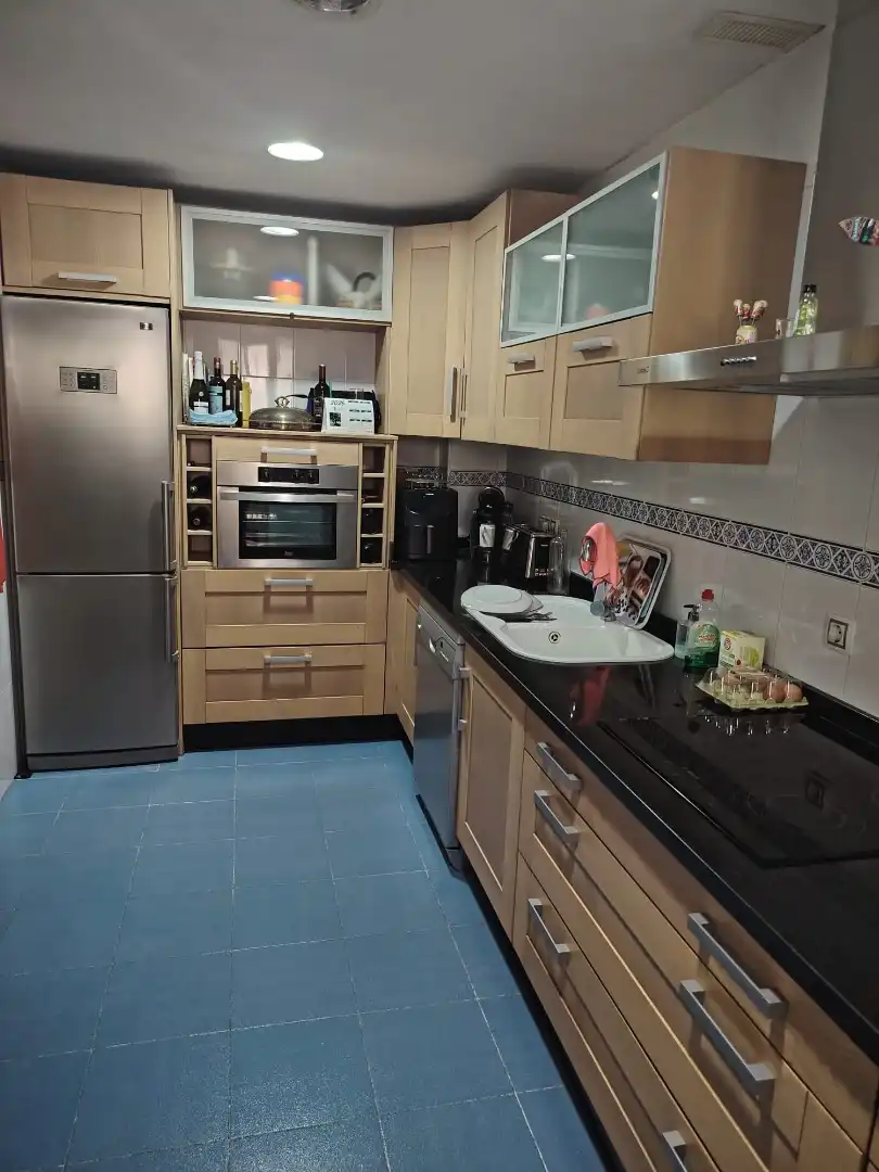 Kitchen of Apartments for share in Talavera la Real  with Air Conditioner, Terrace and Furnished