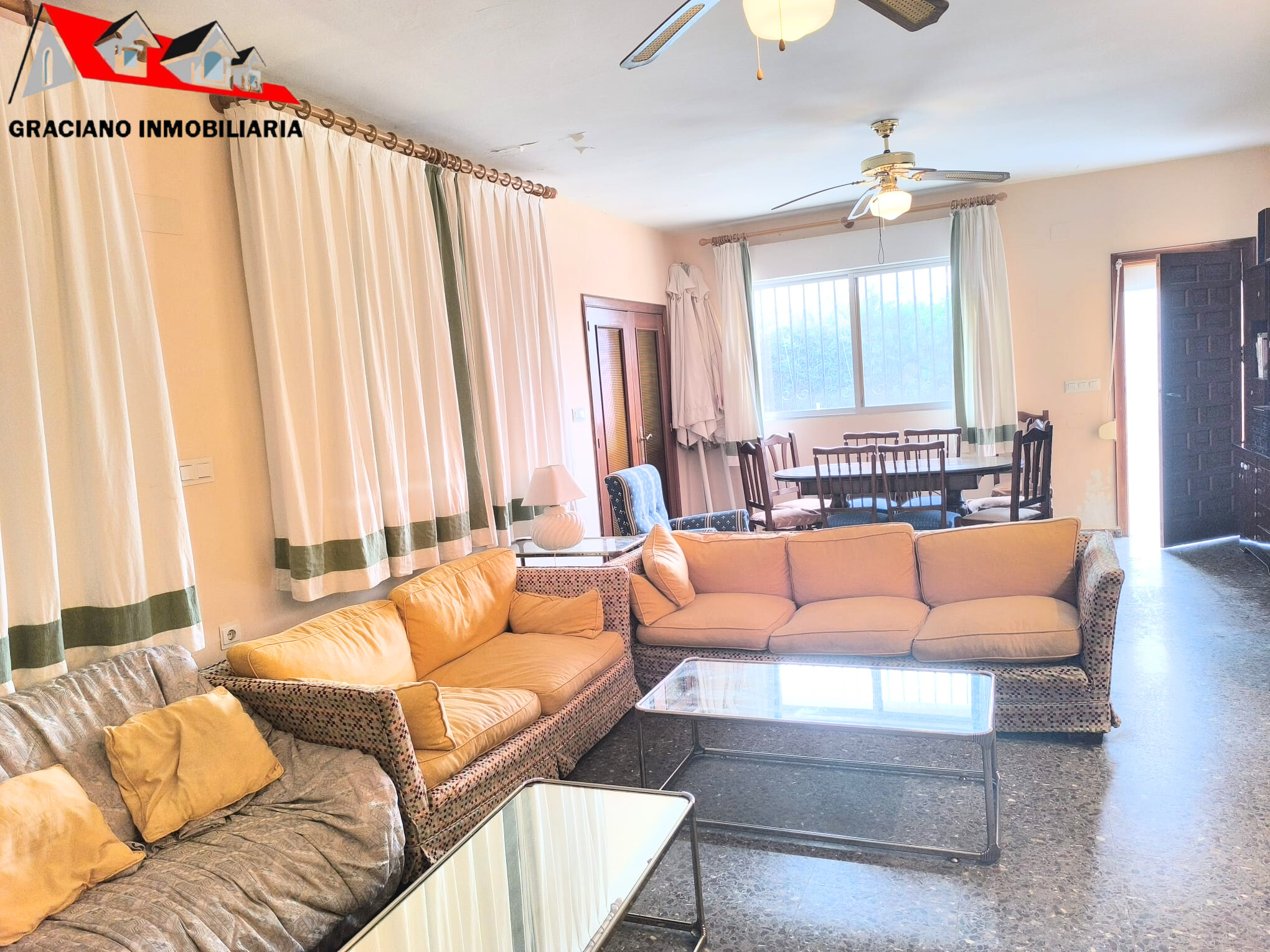 Living room of House or chalet for sale in  Albacete Capital  with Heating, Swimming Pool and Furnished