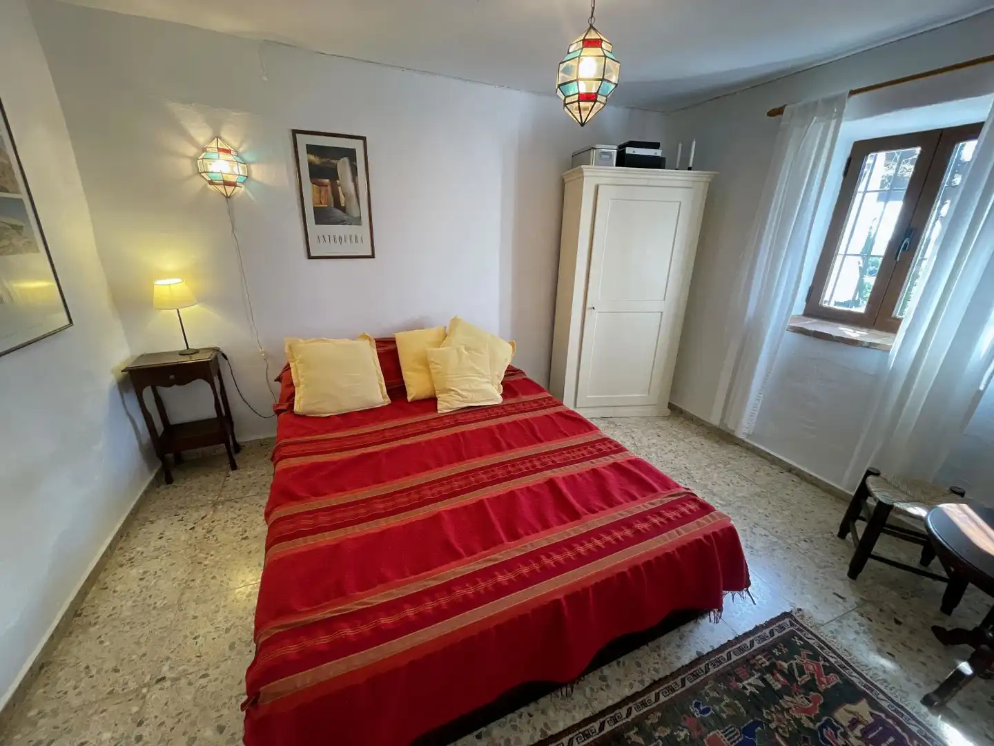 Schlafzimmer von Country house zum Verkauf in Villanueva de la Concepción mit Klimaanlage, Heizung und Privatgarten