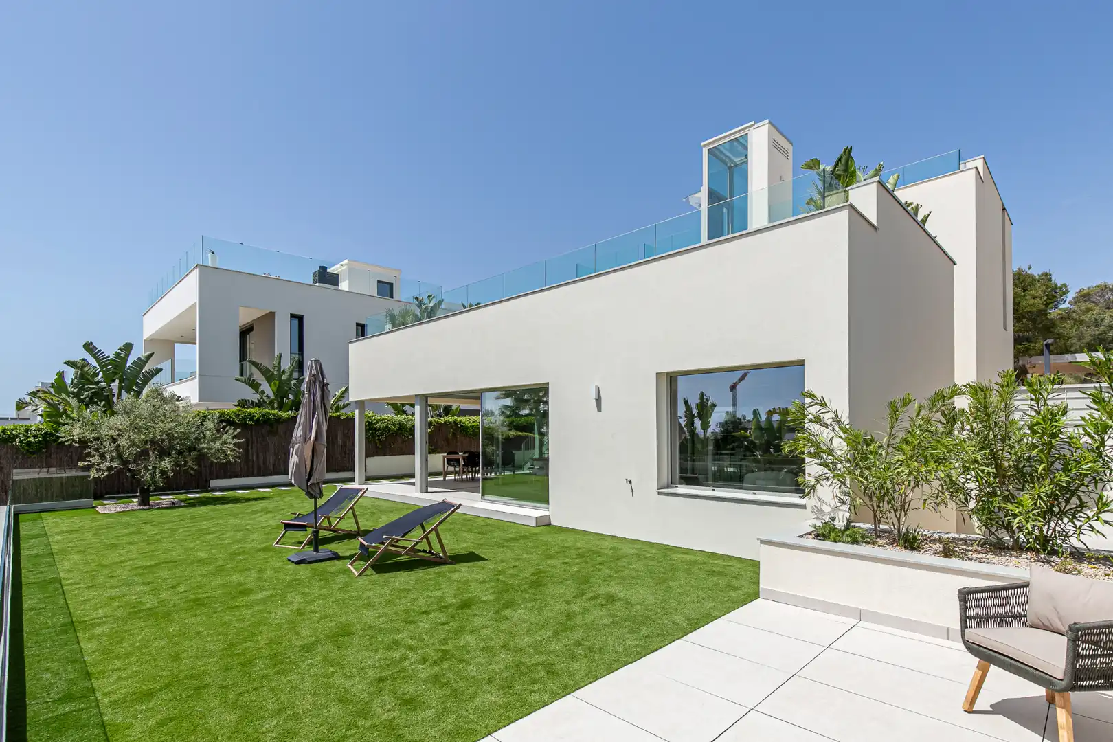 Terrasse von Haus oder Chalet zum Verkauf in Sitges mit Klimaanlage, Heizung und Privatgarten