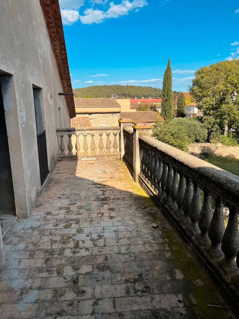 Balcony of Country homes for sale in Flaçà  with Private garden, Terrace and Alarm