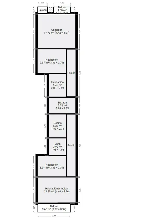 Piso en venta en Barcelona con Terraza y Balcón