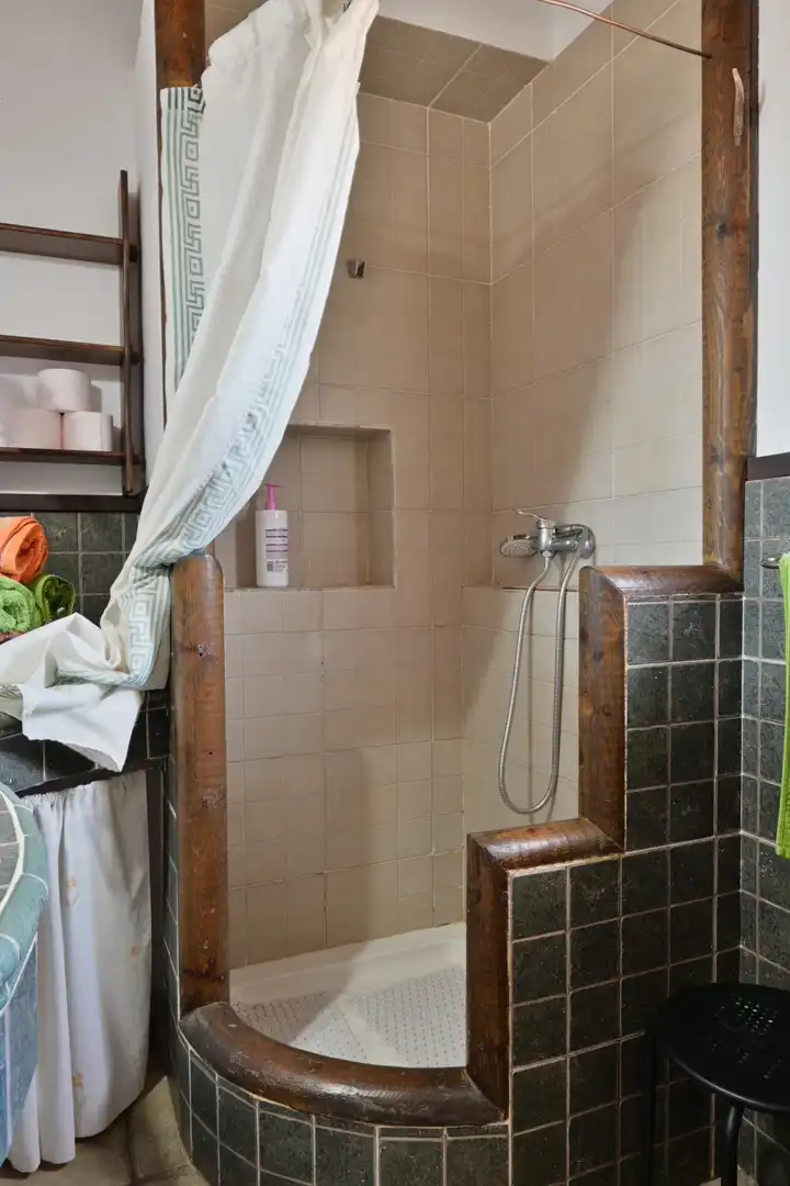 Baño de Casa o chalet en venta en Bodonal de la Sierra con Aire acondicionado, Piscina y Amueblado