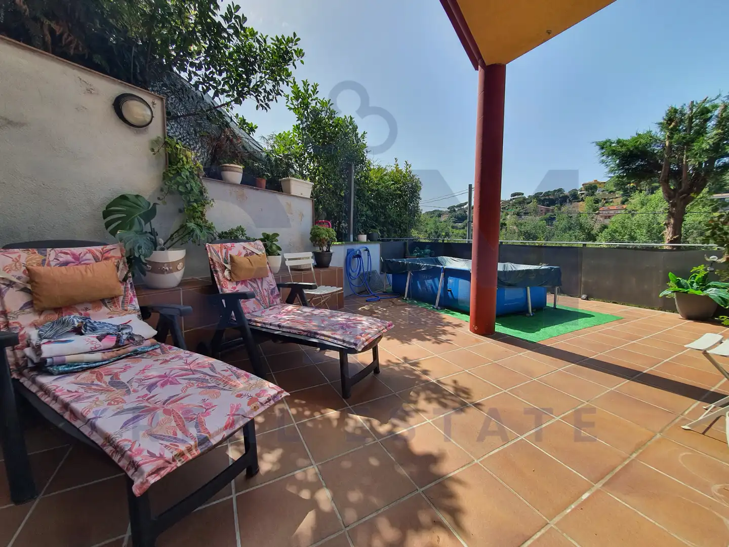 Terraza de Casa o chalet en venta en Vallgorguina con Aire acondicionado, Calefacción y Jardín privado