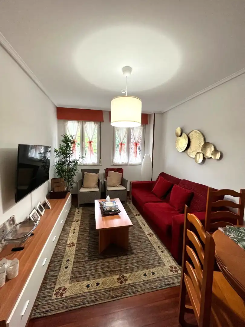 Sala de estar de Piso en venta en Castro-Urdiales con Calefacción, Terraza y Horno