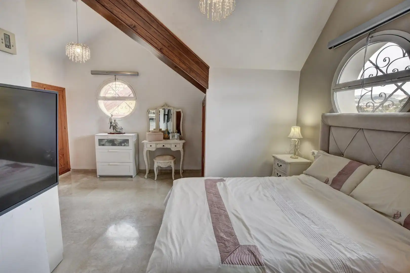 Bedroom of Detached homes for sale in Benalmádena  with Air Conditioner, Heating and Private garden