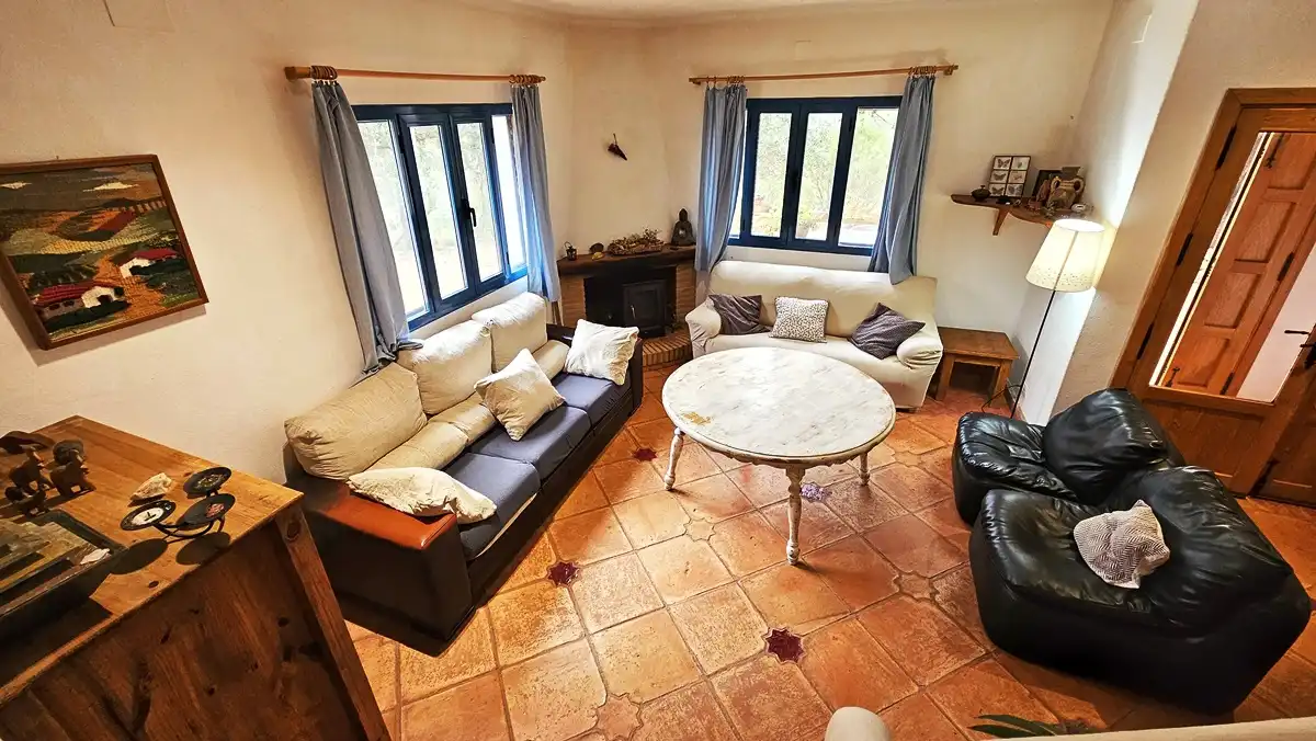 Sala de estar de Finca rústica en venta en Santa Ana la Real con Calefacción, Jardín privado y Terraza