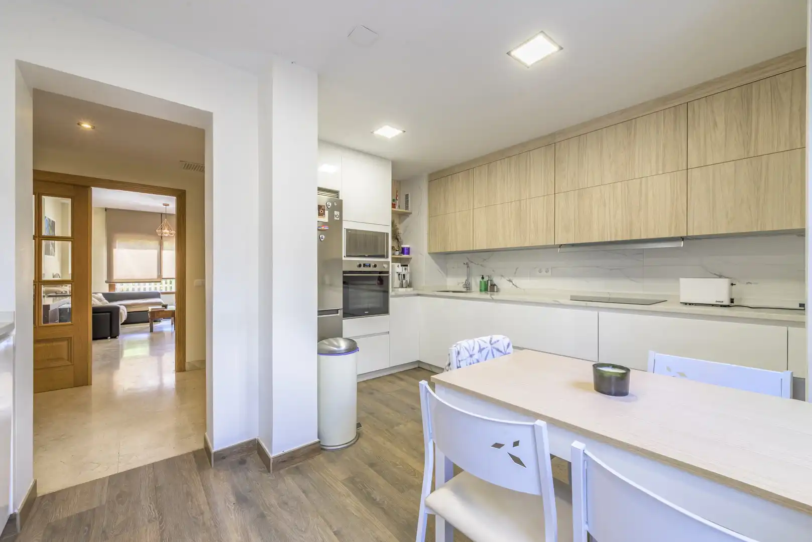 Cuina de Planta baixa en venda en Mijas amb Aire condicionat, Jardí privat i Terrassa