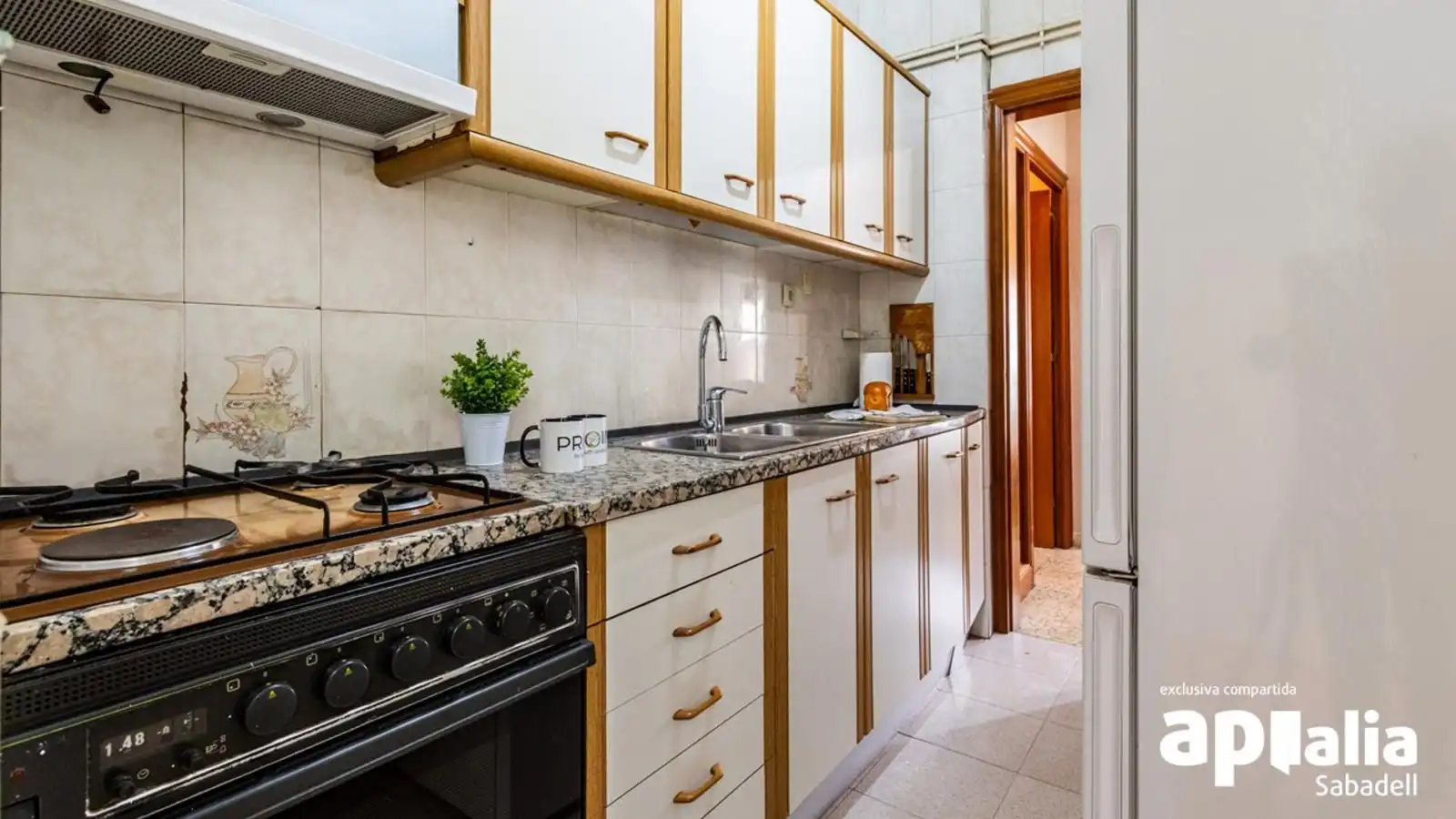 Cocina de Piso en venta en Sabadell con Aire acondicionado, Calefacción y Terraza