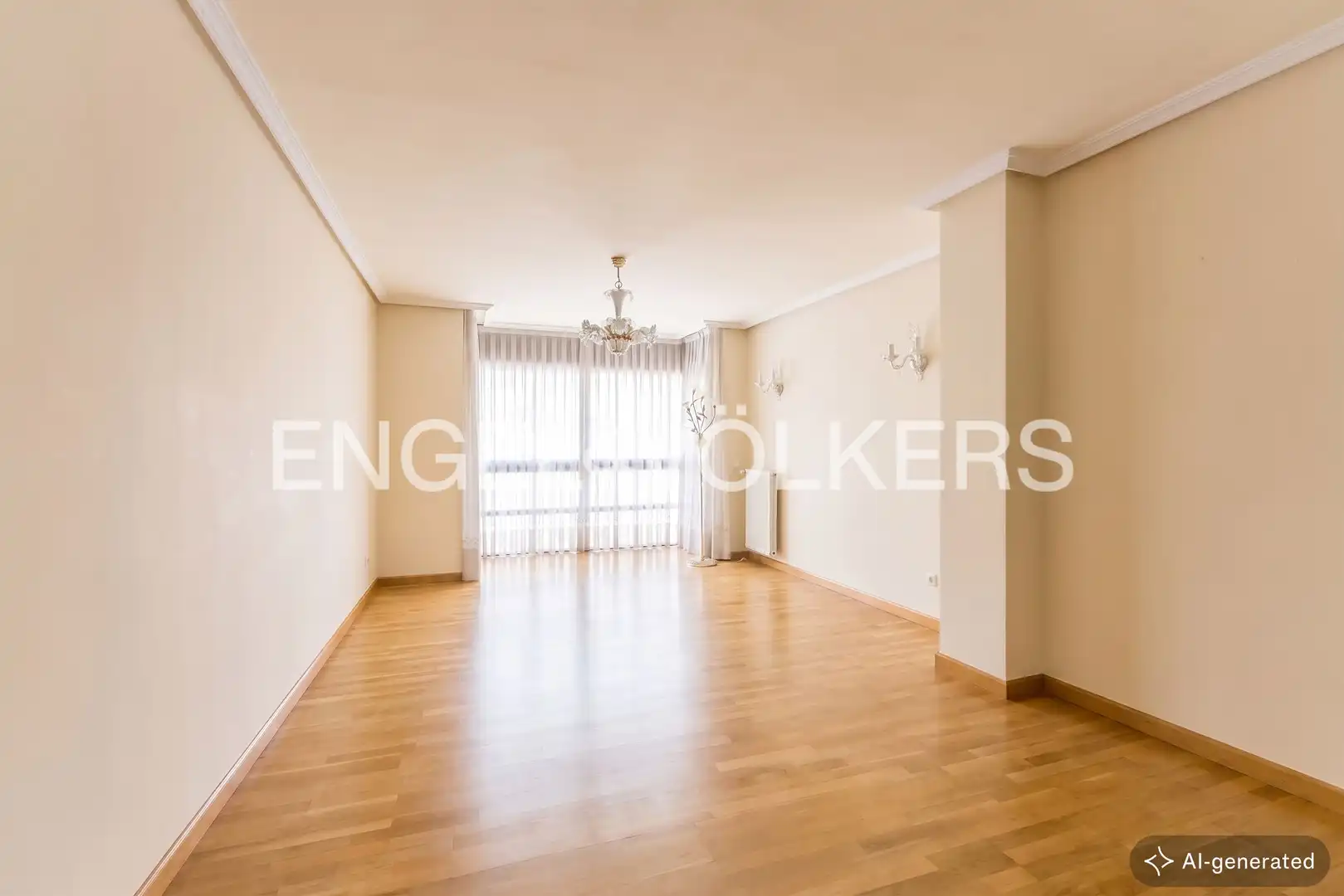 Living room of Flat for rent in Madrid  with Air Conditioner, Heating and Private garden