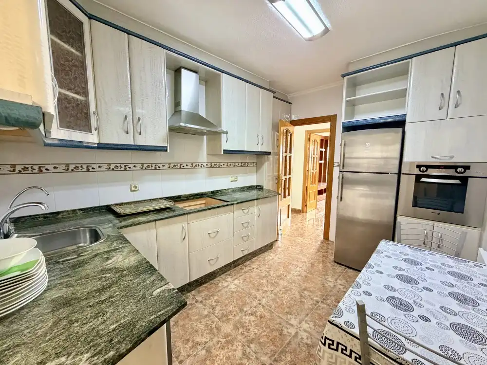 Kitchen of Flat for sale in Rojales  with Air Conditioner, Furnished and Balcony