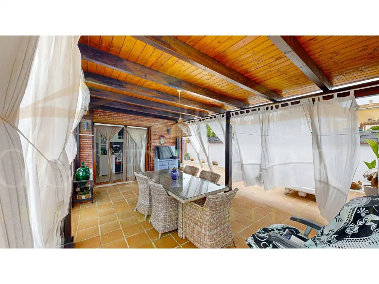 Terraza de Casa o chalet en venta en El Vendrell con Aire acondicionado, Calefacción y Jardín privado