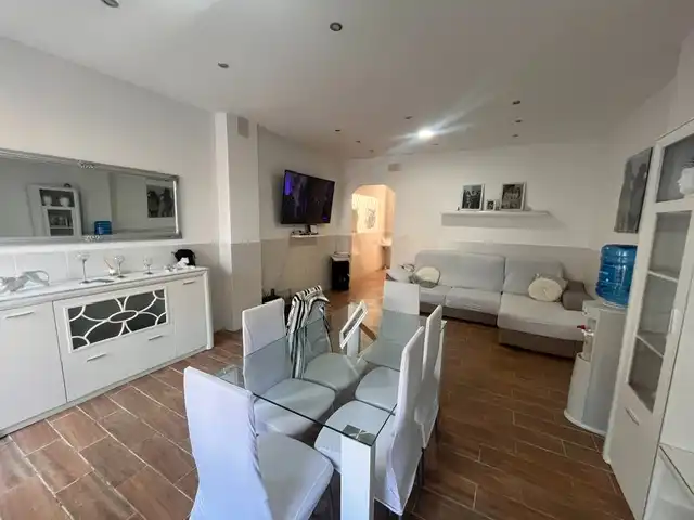 Wohnzimmer von Einfamilien-Reihenhaus zum Verkauf in Burriana / Borriana mit Klimaanlage, Terrasse und Möbliert