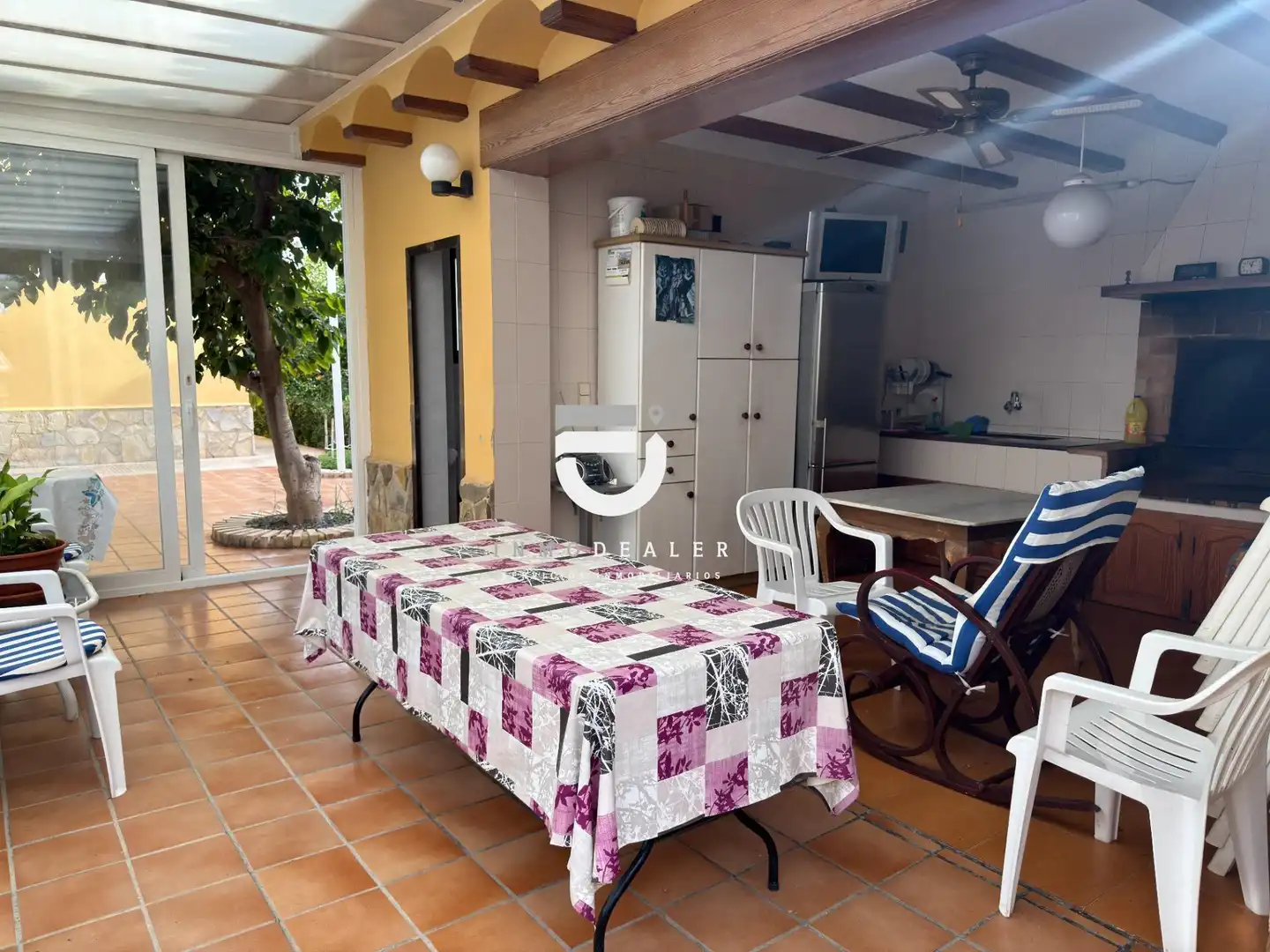 Terrassa de Casa o xalet en venda en Oliva amb Jardí privat, Terrassa i Piscina