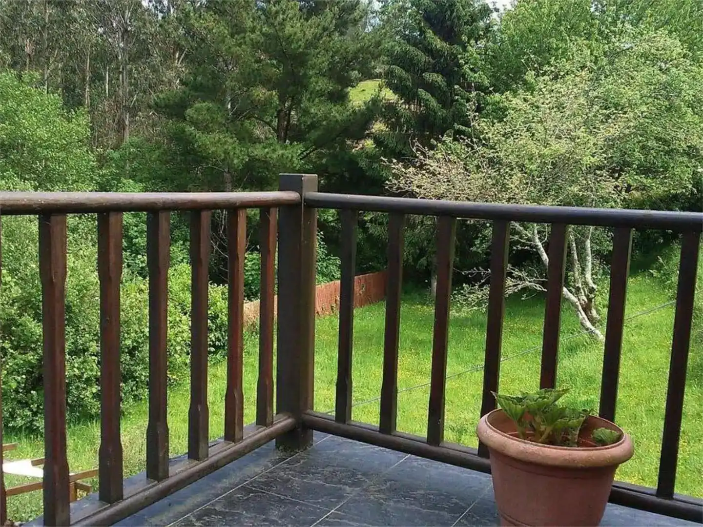 Balcony of Flat for sale in As Somozas   with Private garden, Parquet flooring and Storage room