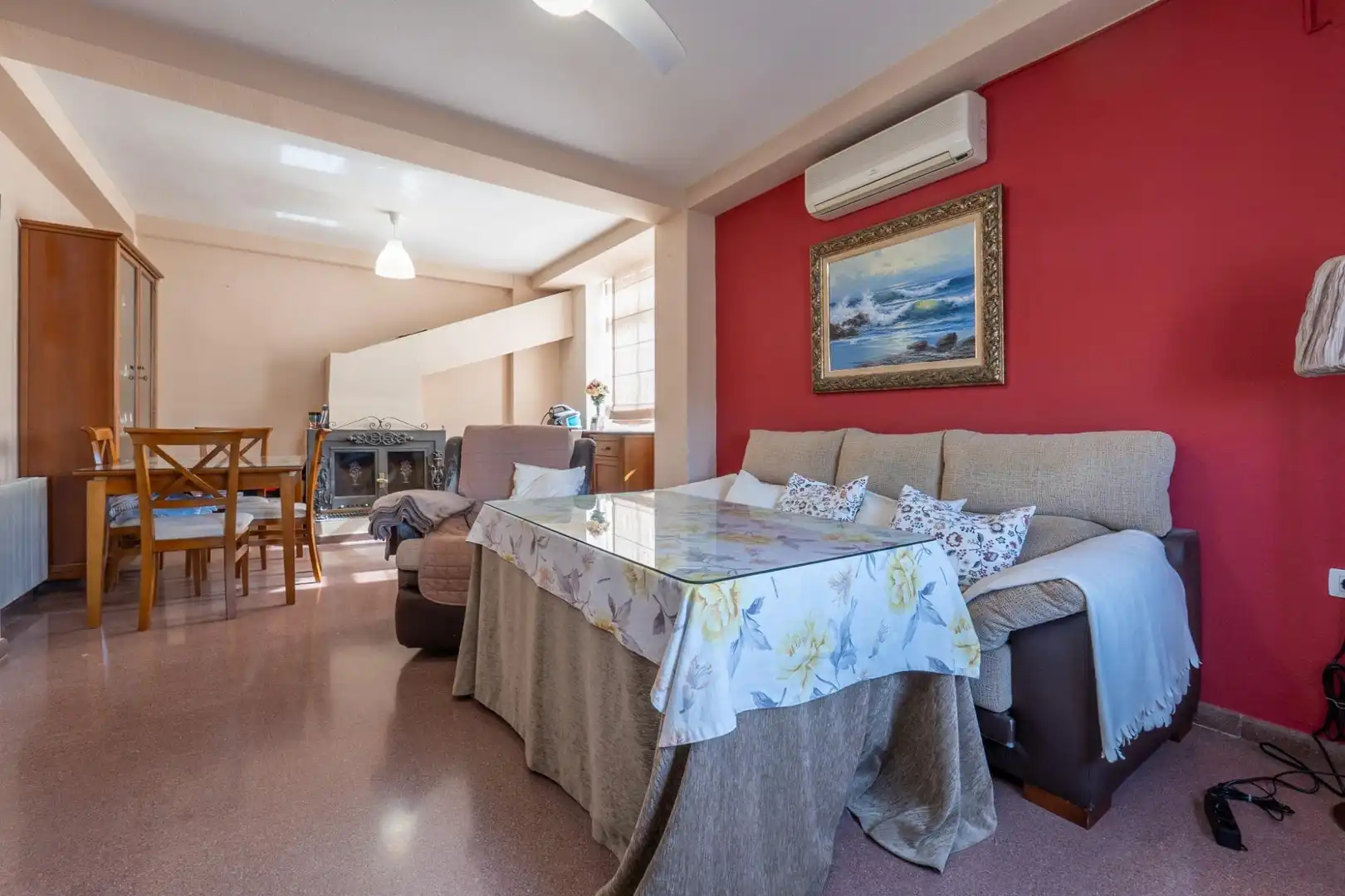Sala de estar de Casa adosada en venta en Ogíjares con Aire acondicionado, Calefacción y Terraza