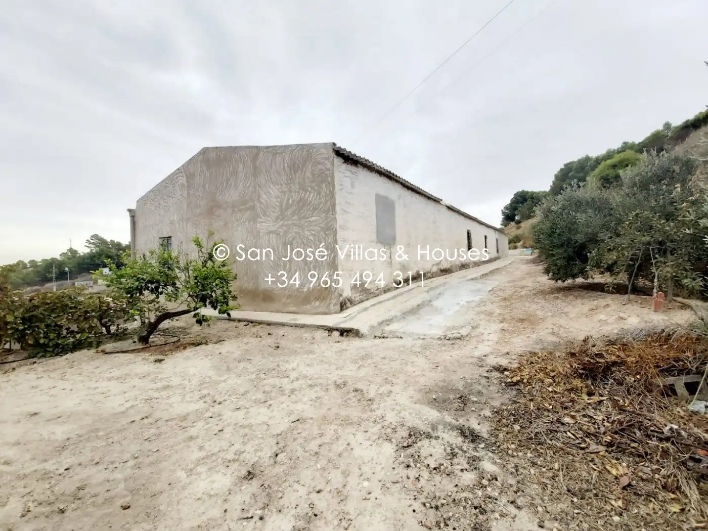 Vista exterior de Casa o xalet en venda en Aspe amb Calefacció i Jardí privat