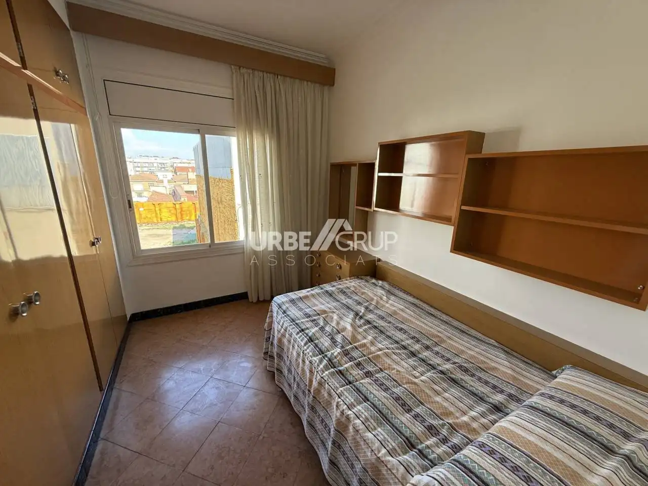 Bedroom of Flat for rent in Terrassa  with Air Conditioner, Heating and Terrace