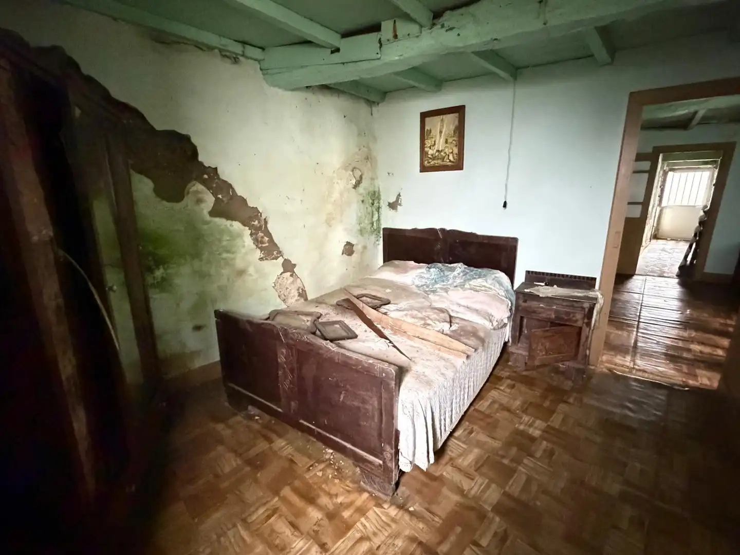 Habitación de Casa adosada en venta en A Lama   con Jardín privado