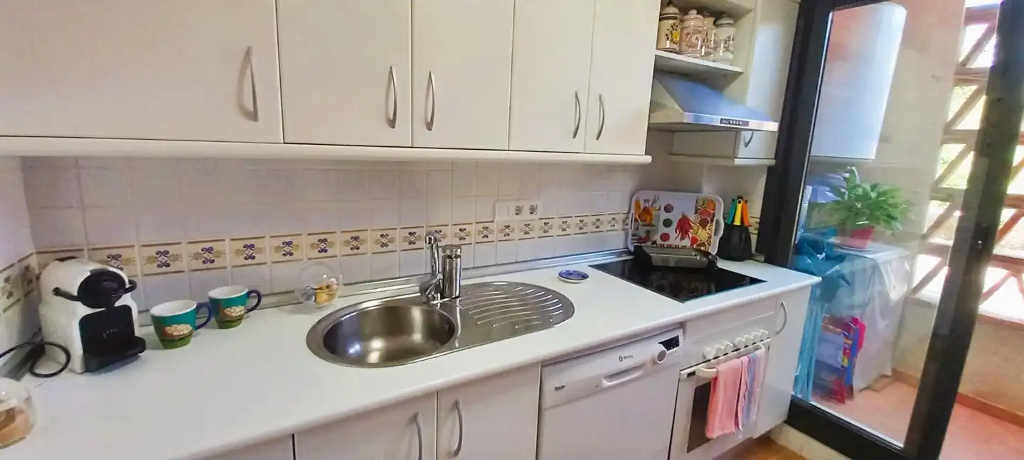 Kitchen of Flat for sale in Vera  with Air Conditioner, Terrace and Furnished