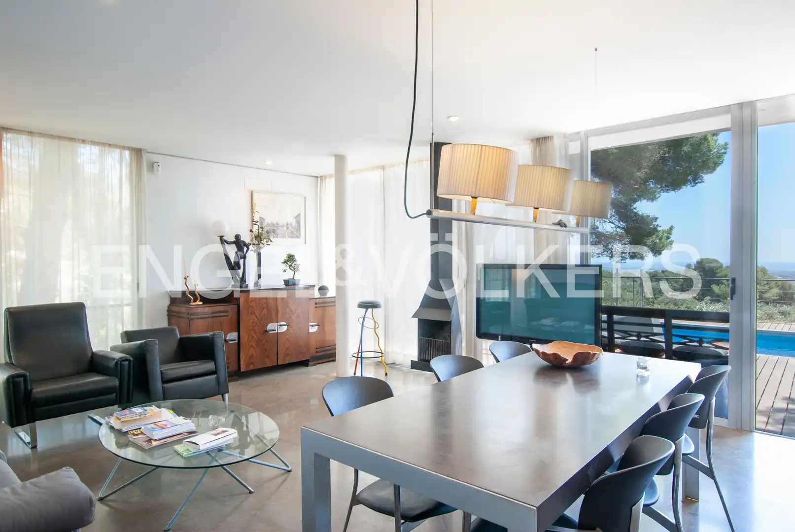 Sala d'estar de Casa o xalet en venda en Riudecanyes amb Aire condicionat, Jardí privat i Terrassa